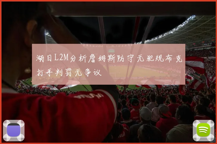 湖日L2M分析詹姆斯防守无犯规布克打手判罚无争议